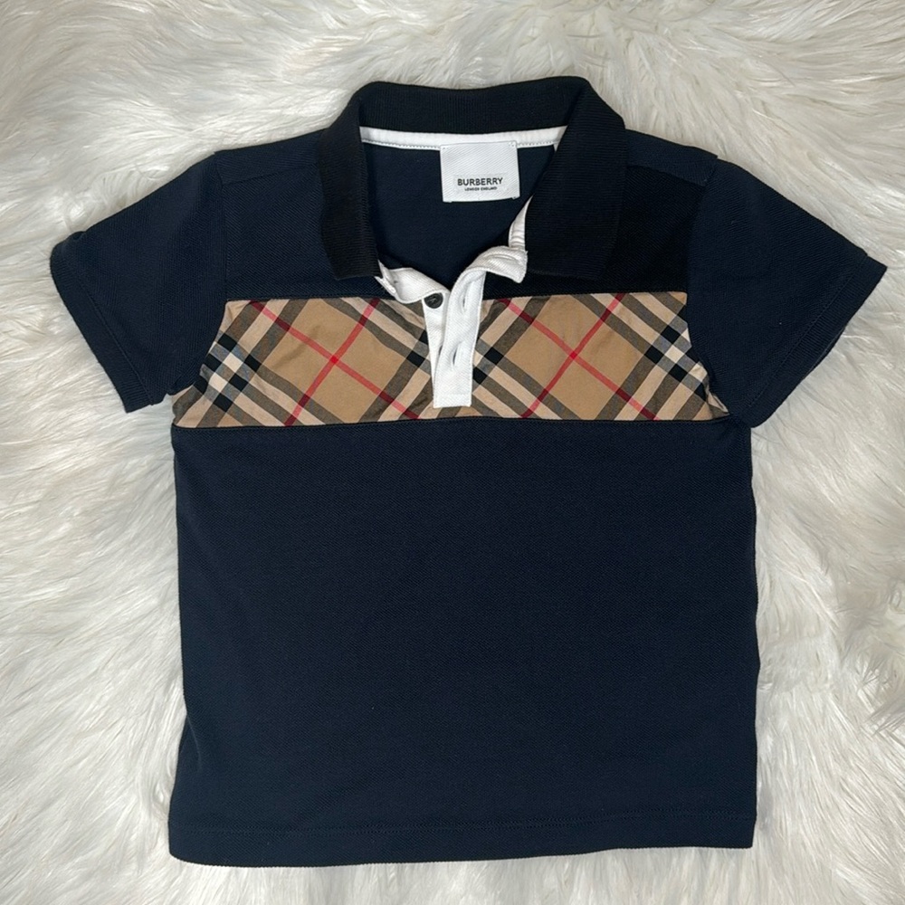 Burberry Navy Blue 3Year Boy Polo